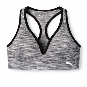 PUMA Women's Black and Gray Sports Bra